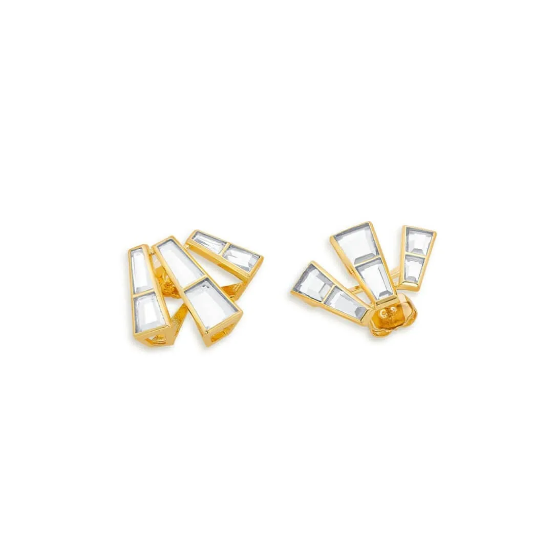 Three Pillars Stud Earrings