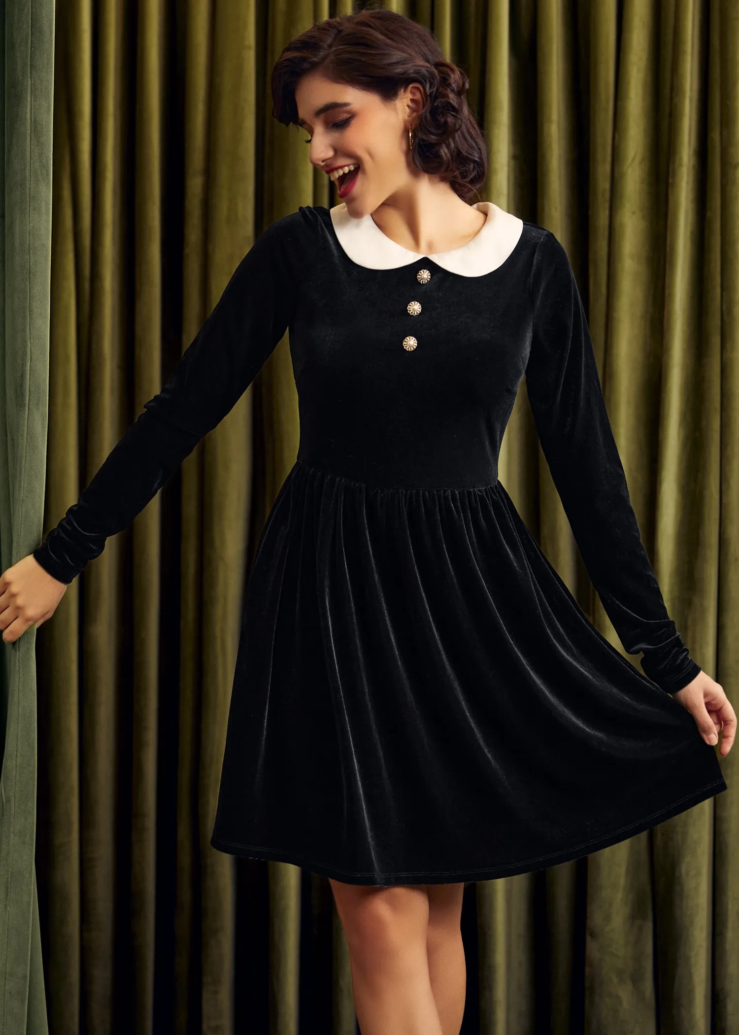 Twirling in Time Fit & Flare Dress