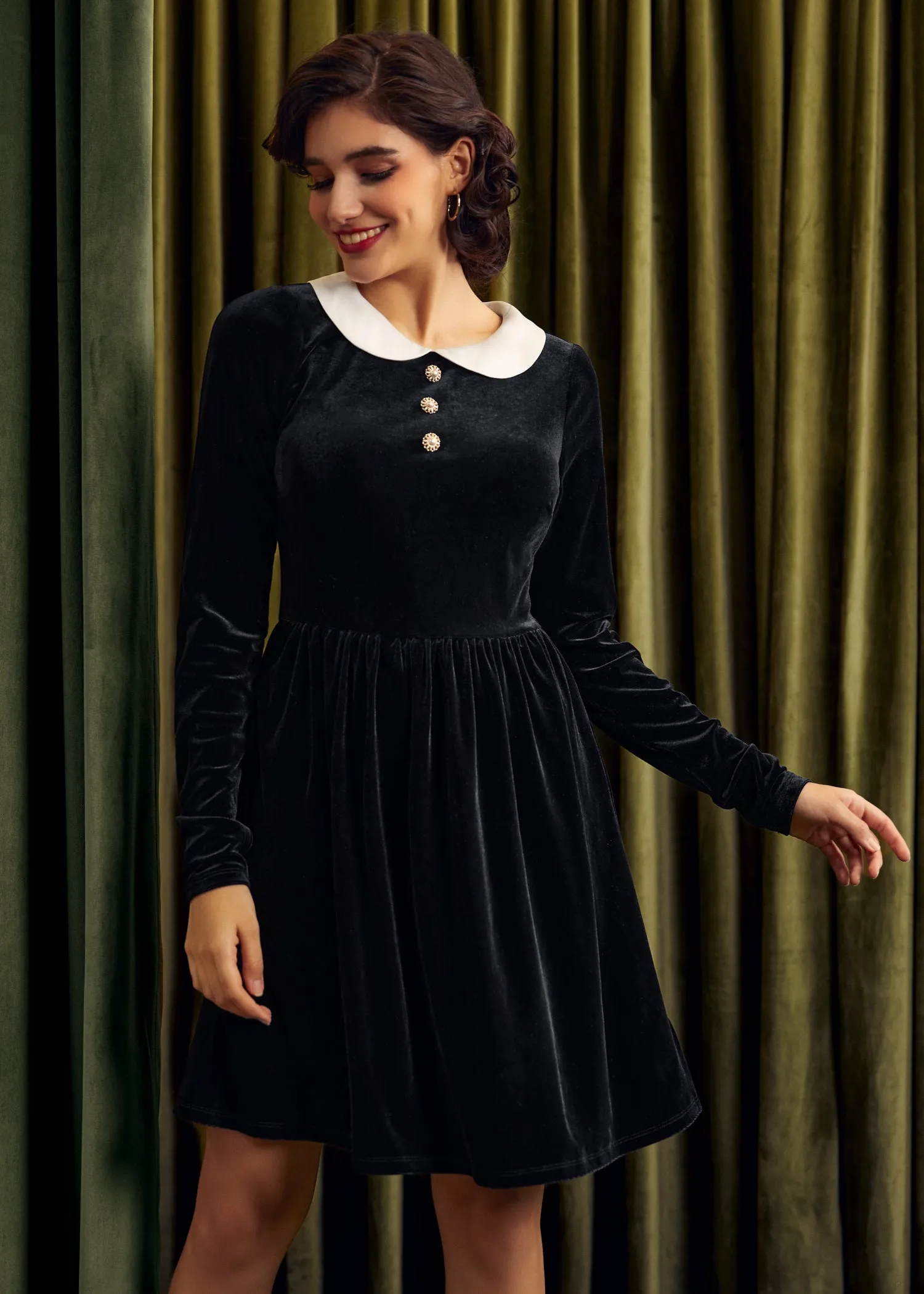Twirling in Time Fit & Flare Dress