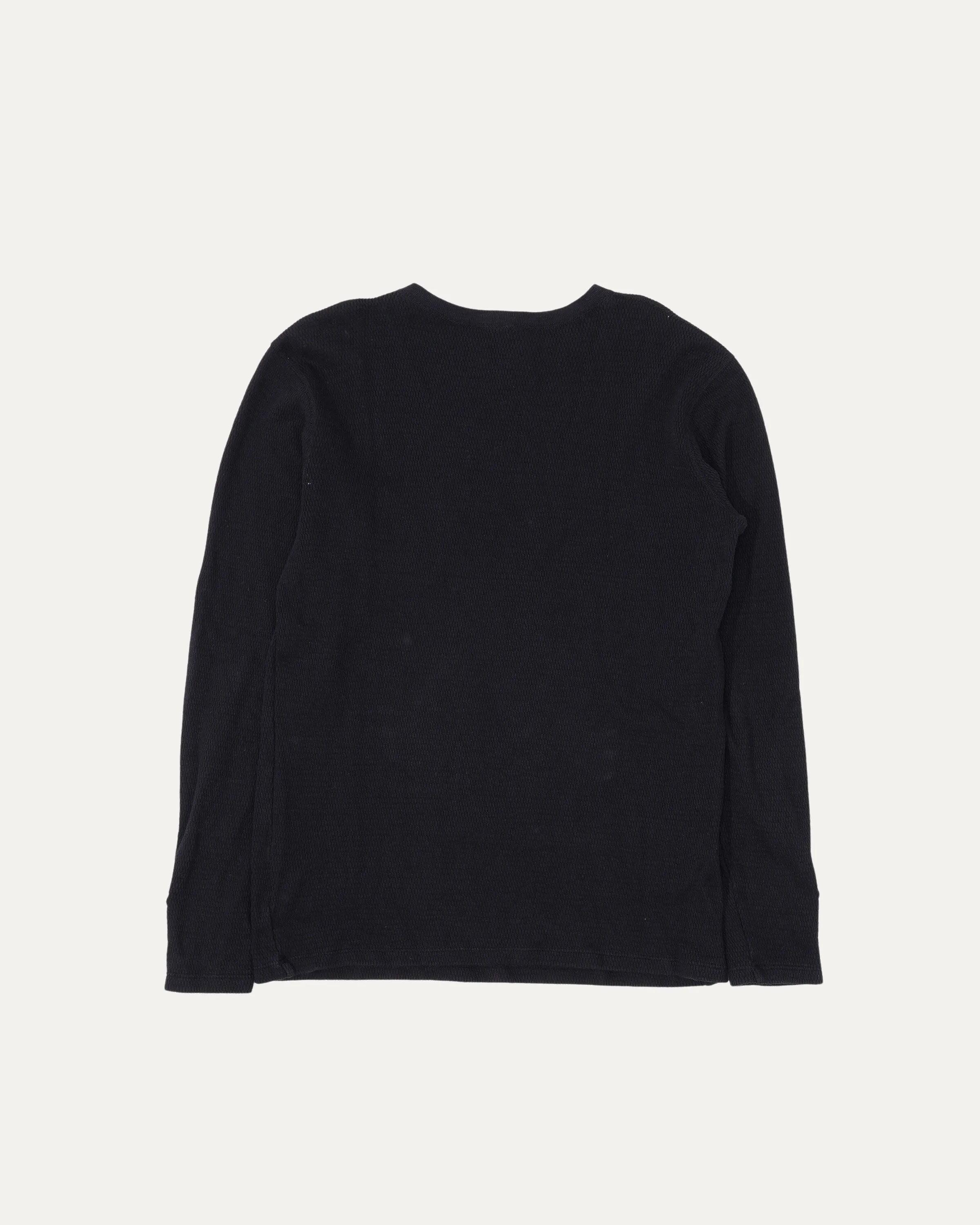 Vintage Cross Patch Long Sleeve Thermal Shirt