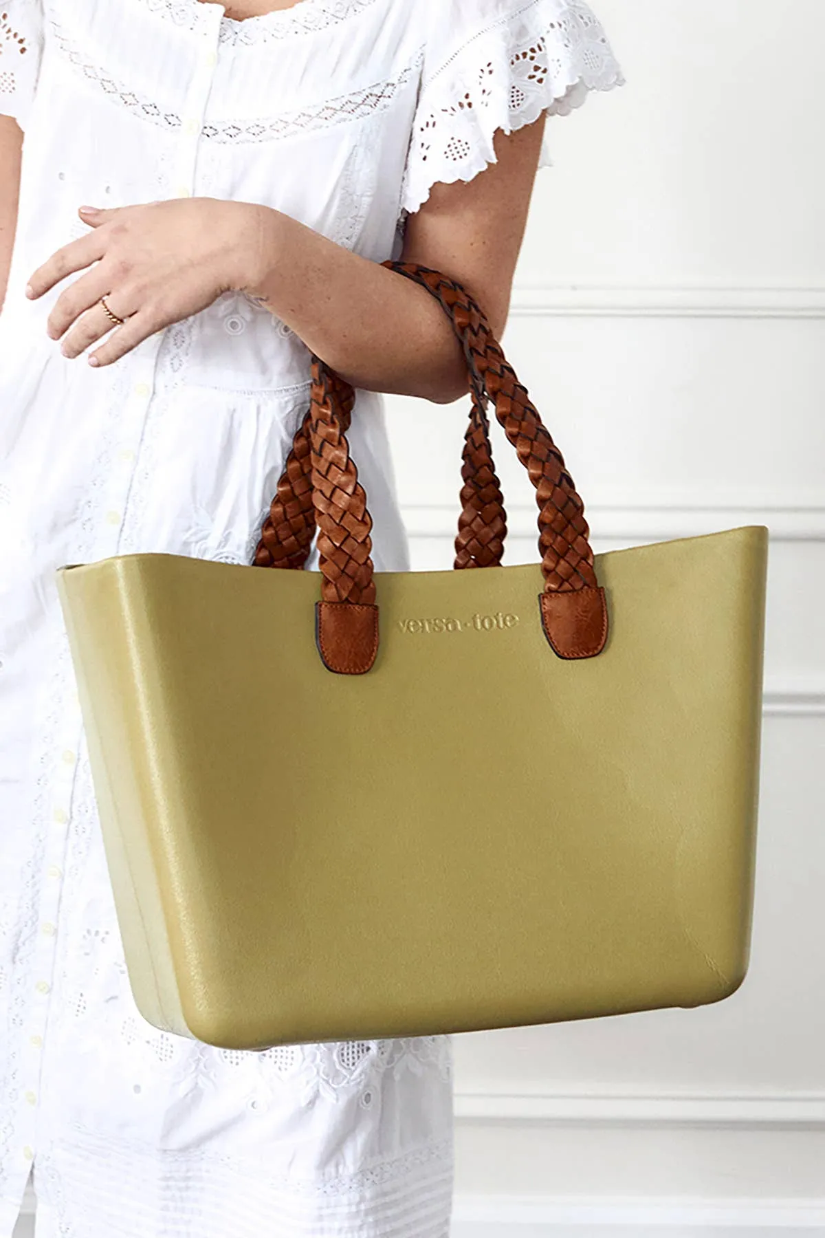 VSTPB Braided Straps for Versa Tote: Brown