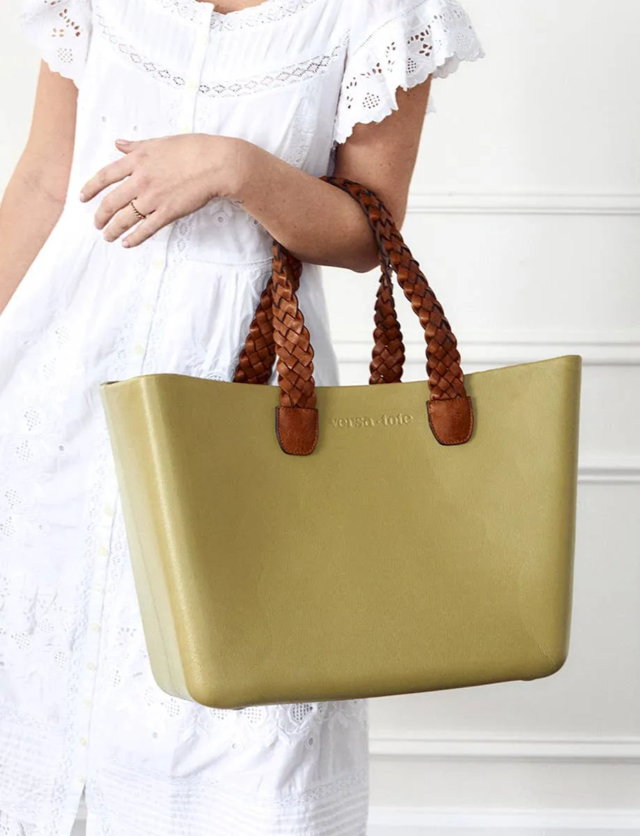 VSTPB Braided Straps for Versa Tote: Brown