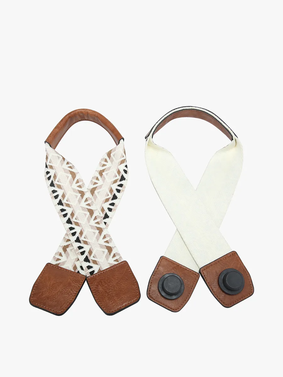 VSTPBO Boho Guitar Strap for Versa Tote: Multi-Beige