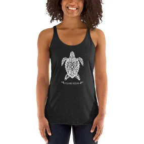 Women's Racerback Turtle Island Vegan Tank Top